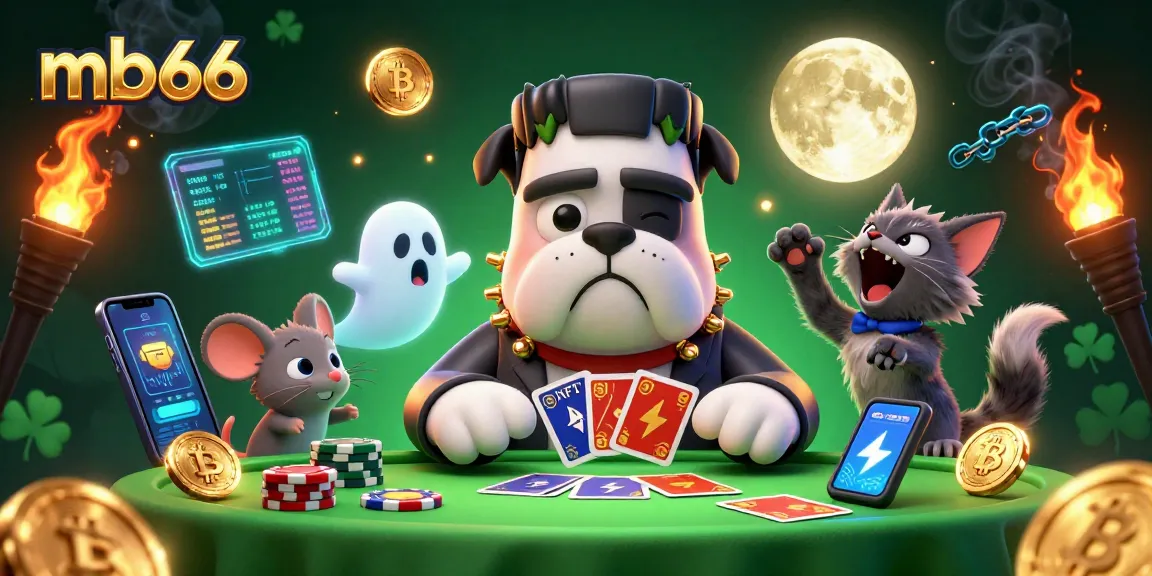 Engage with mb66's thrilling gaming adventure featuring lively characters and crypto elements.